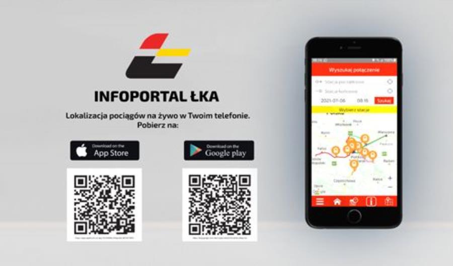Infoportal ŁKA - dzięki aplikacji sprawdzisz położenie pociągu Infoportal ŁKA - dzięki aplikacji sprawdzisz położenie pociągu