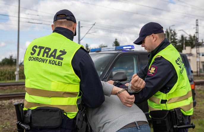 Ujęcie sprawcy kradzieży sieci trakcyjnej