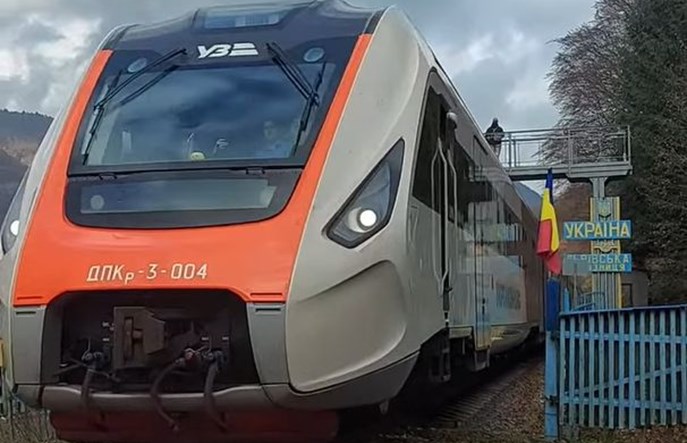 Pierwszy pociąg na odbudowanej linii Ukraina – Rumunia