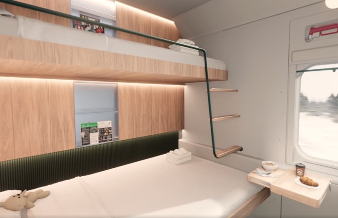Dwuosobowe łóżka jak w hotelu. Škoda pokazała wizualizacje wagonów dla Finów