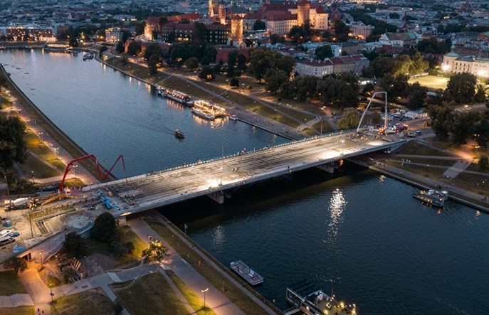 Kraków. Kluczowy moment remontu mostu Grunwaldzkiego 