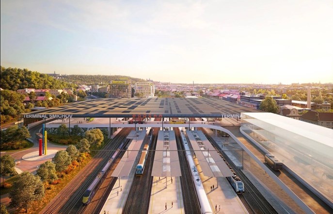 Wielki węzeł przesiadkowy Praga Nádraží Smíchov z kompletem wykonawców