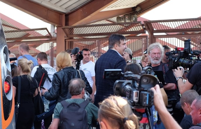 Przemyśl: Saakaszwilemu nie udało się wjechać na Ukrainę pociągiem [Aktualizacja]