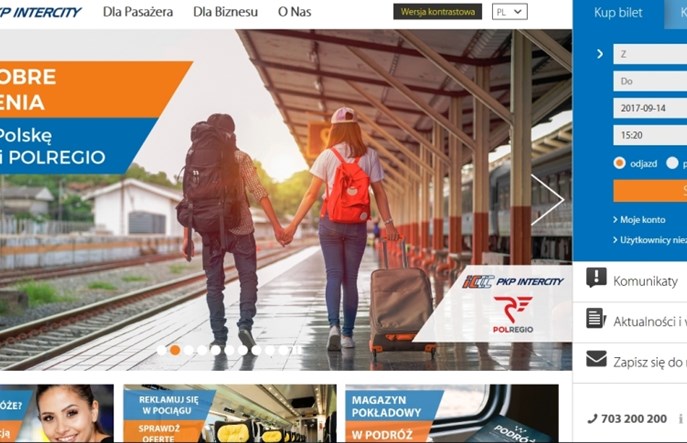 Ranking dostępności stron internetowych przewoźników. Większość niedostatecznie