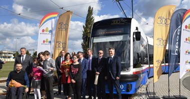 Pięćsetny tramwaj Pesy wyjechał właśnie na tory w Bydgoszczy