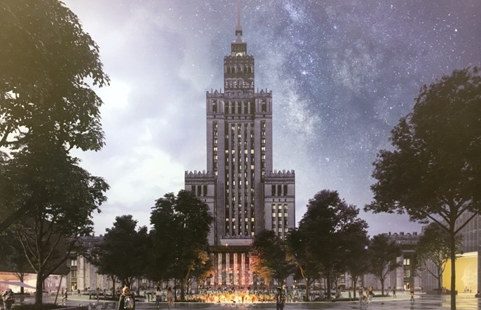 Zagospodarowanie pl. Defilad. Kanał techniczny bardzo drogi
