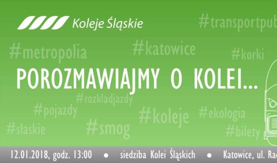 Koleje Śląskie chcą wysłuchać pomysłów pasażerów. Zapraszają na spotkanie Koleje Śląskie chcą wysłuchać pomysłów pasażerów. Zapraszają na spotkanie