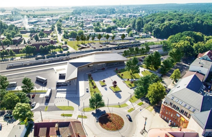 Goleniów z dworcem autobusowo-kolejowym. Kolejne podejście
