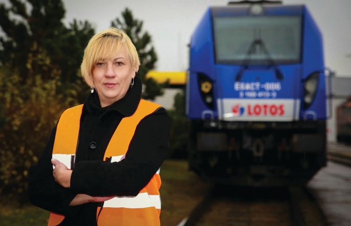 Pierwsza kobieta w gronie maszynistów Lotos Kolej