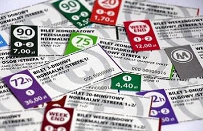 Warszawa. Nowe wzory biletów. Po angielsku i kolorowo