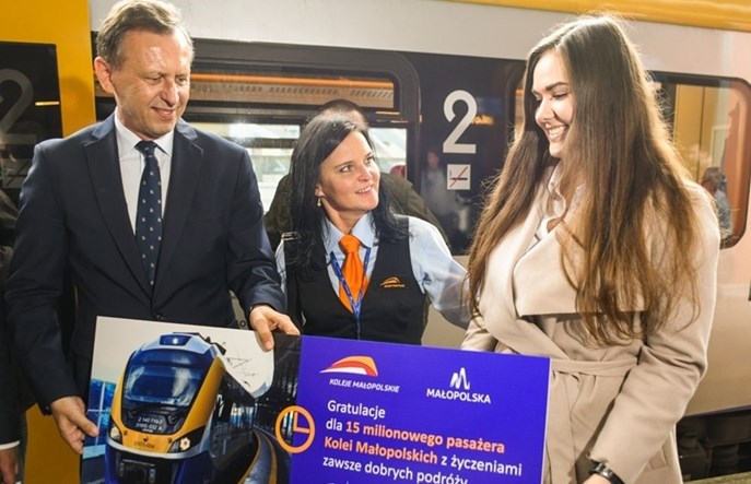 15-milionowym pasażerem Kolei Małopolskich była maturzystka Kasandra