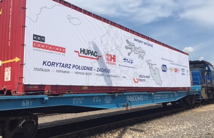 Próbny kontener pojechał ze Sławkowa do Astary w Iranie