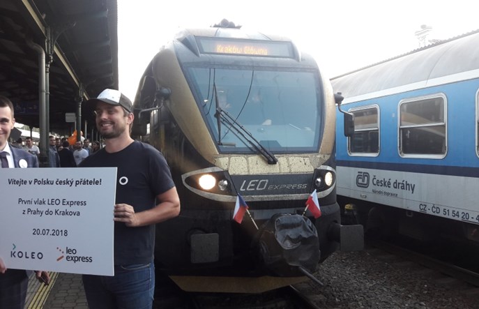 Polski hymn w czeskim pociągu. Leo Express ruszył z Pragi do Krakowa