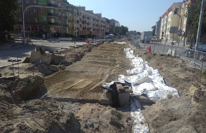 Toruń buduje fragmenty trasy tramwajowej na osiedle Jar