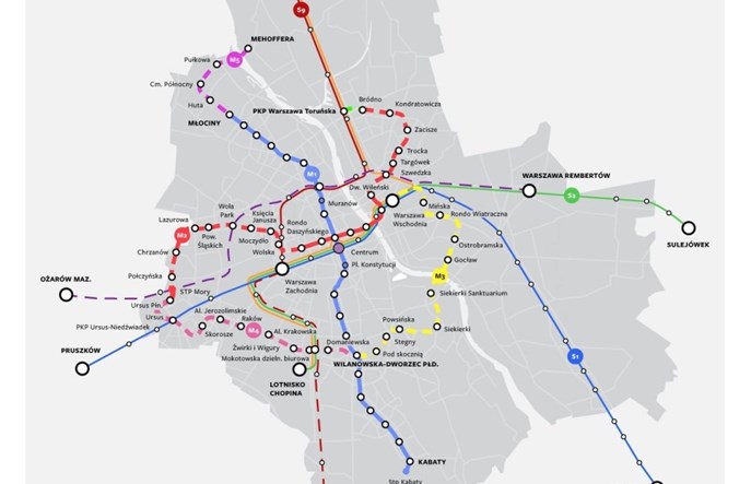Komunikacja wg Trzaskowskiego: Trzy nowe linie metra, w tym do Mordoru