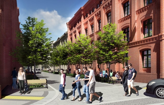 Łódź: Pierwsze skrzyżowanie w strefie rewitalizacji prawie gotowe