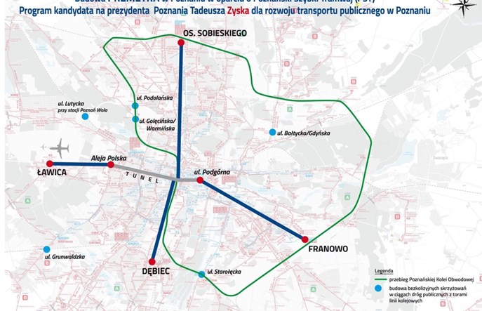 Poznań. Kandydat PiS proponuje budowę premetra
