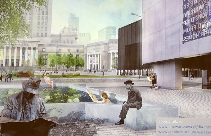 Warszawa: Kanał techniczny na pl. Defilad nadal drogi. Bez tego ani rusz