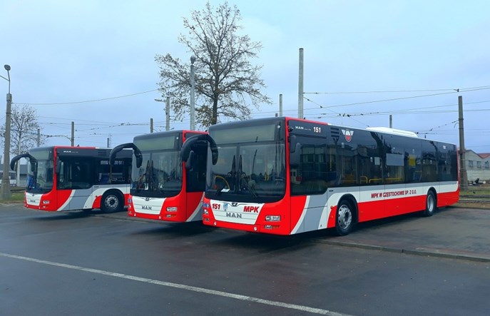 Częstochowa. Dojechały pierwsze MAN-y. Na trasach przed świętami