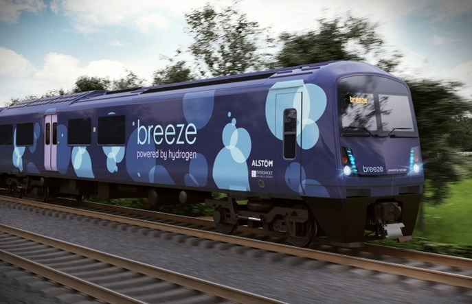 Alstom i Eversholt Rail przedstawili projekt nowego pociągu wodorowego dla Wielkiej Brytanii