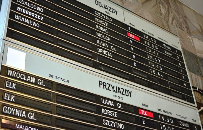 Analogowa informacja pasażerska na 26 stacjach. Urządzenia Pragotronu – na dwóch