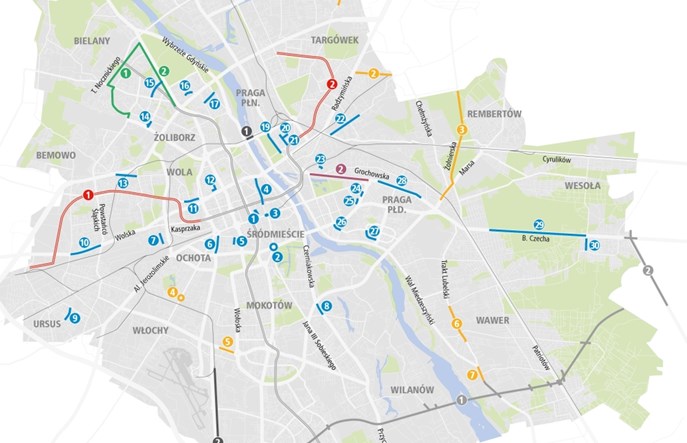 Warszawa: 1,9 tys. inwestycji w 2019 r. Najważniejsze – metro