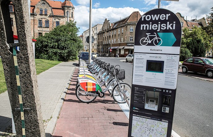 Poznań. Rower miejski częściowo IV generacji
