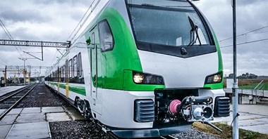 Flirt dla Kolei Mazowieckich na torach testowych w Żmigrodzie