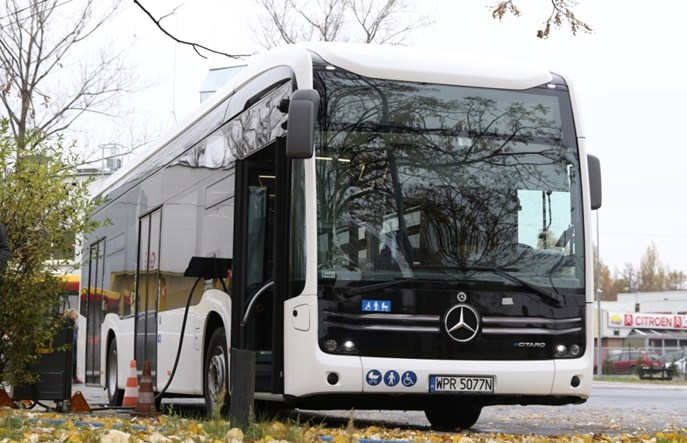 Warszawa. Elektryczny Mercedes Citaro na testach w MZA