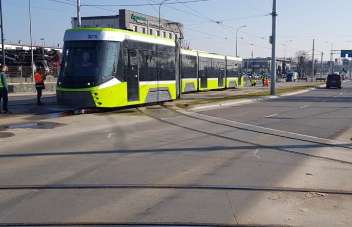 Olsztyn. Tramwaj Panorama wykoleił się podczas jazd testowych