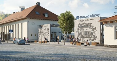Problematyczny dworzec w Olsztynku. Po decyzji konserwatora wznowione prace