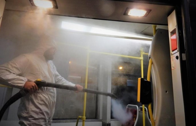 Tramwaje Śląskie wprowadziły parową dezynfekcję tramwajów