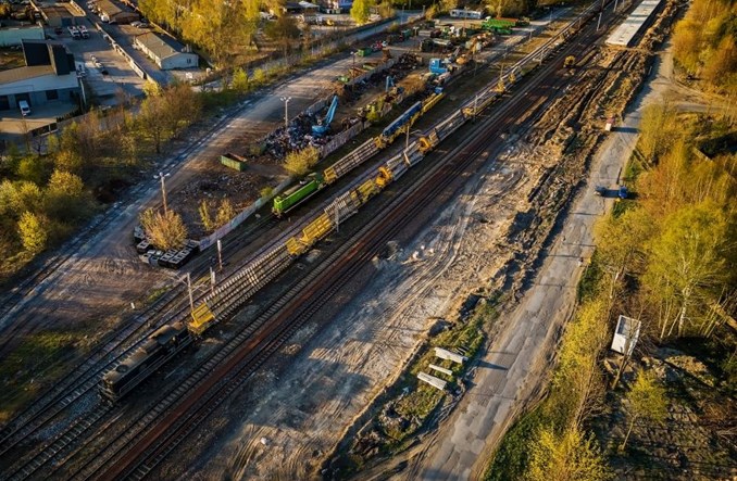 Nowoczesne rozjazdy krzyżowe na Łódzkim Węźle Kolejowym