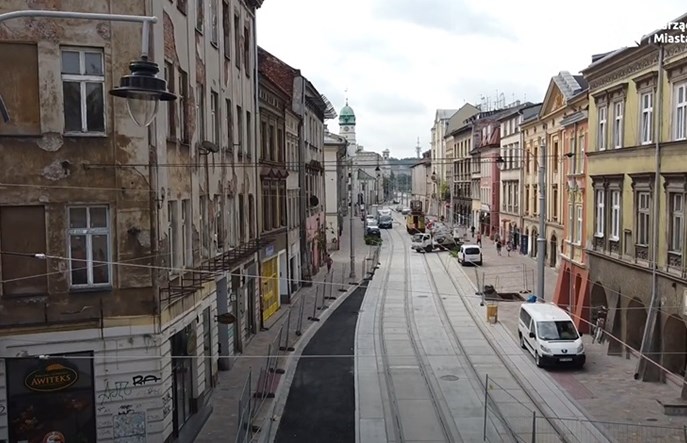 Kraków: Przebudowa Krakowskiej dobiega końca. Powrót tramwajów w połowie sierpnia?
