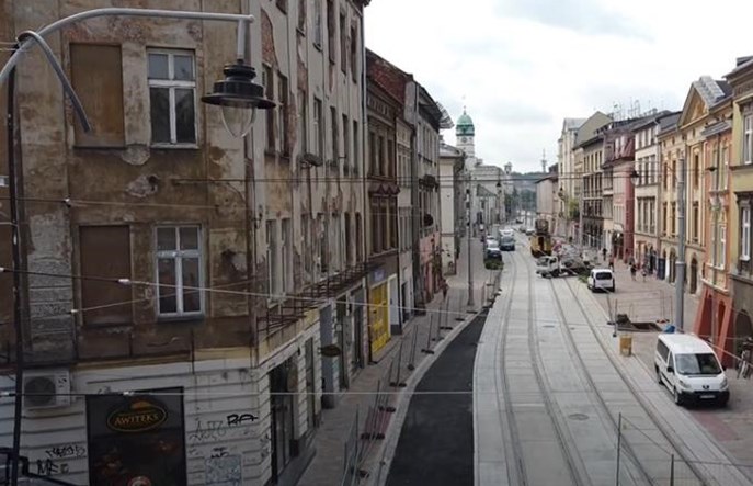 Kraków. Tramwaje znów pojadą ul. Krakowską i al. Jana Pawła II
