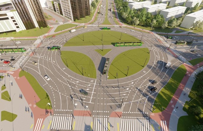 Poznań. Rozpoczęła się przebudowa ronda Rataje