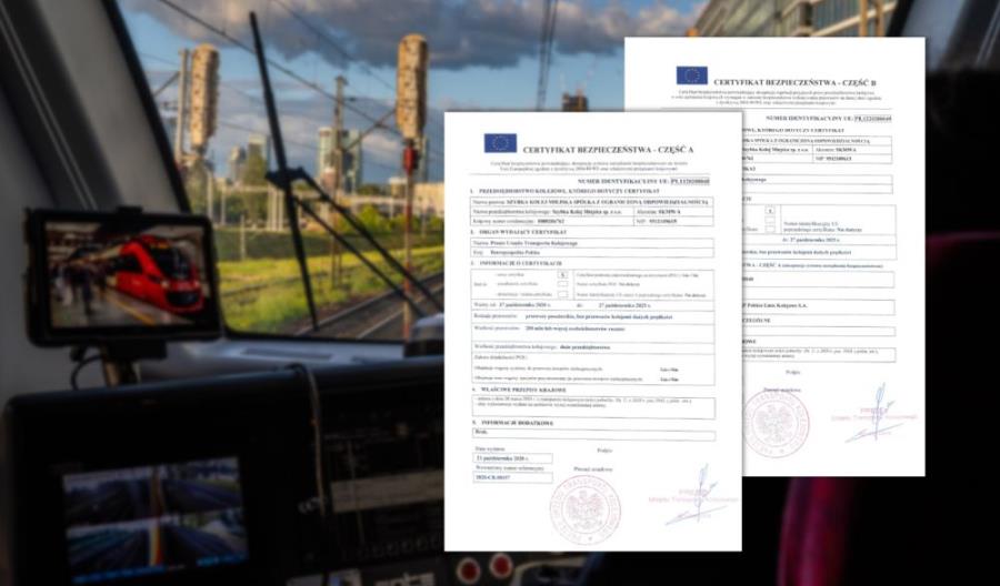 SKM Warszawa z certyfikatem bezpieczeństwa do 2025 roku SKM Warszawa z certyfikatem bezpieczeństwa do 2025 roku
