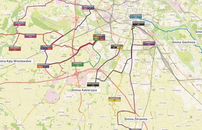 Wrocław: Nowe linie strefowe do pięciu gmin