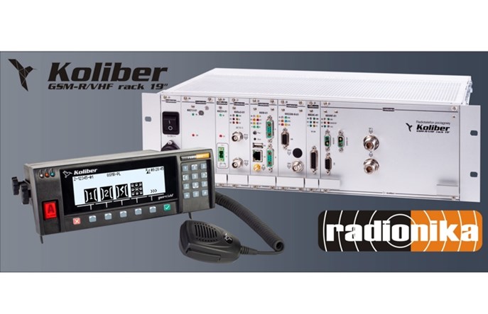 Radionika: Radiotelefon pociągowy Koliber GSM-R/VHF rack 19” dopuszczony do stosowania w Czechach