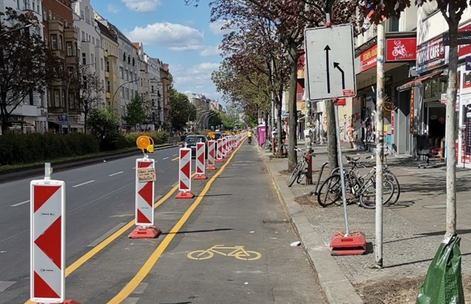 ECF: Tymczasowe pasy rowerowe przyciągają rowerzystów