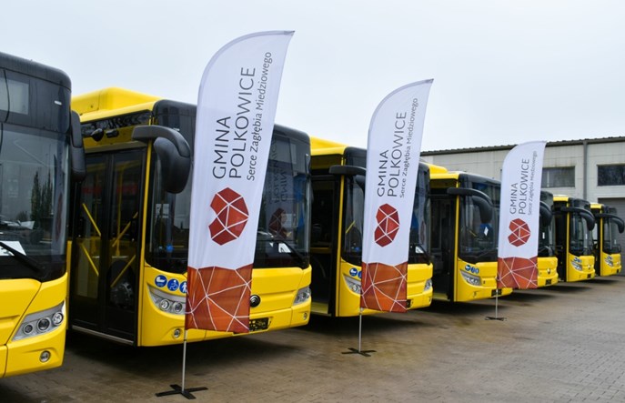 Chińskie elektrobusy wyjechały na ulice Polkowic