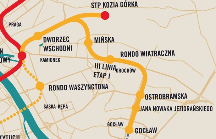 Metro Warszawskie wybrało wykonawcę prac przedprojektowych dla III linii