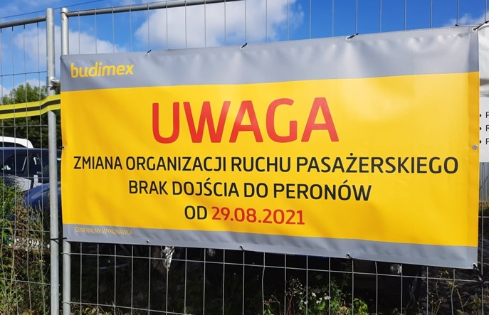 Warszawa Zachodnia: Bez dojścia od strony Tunelowej i peronu 8 [zmiana terminu]