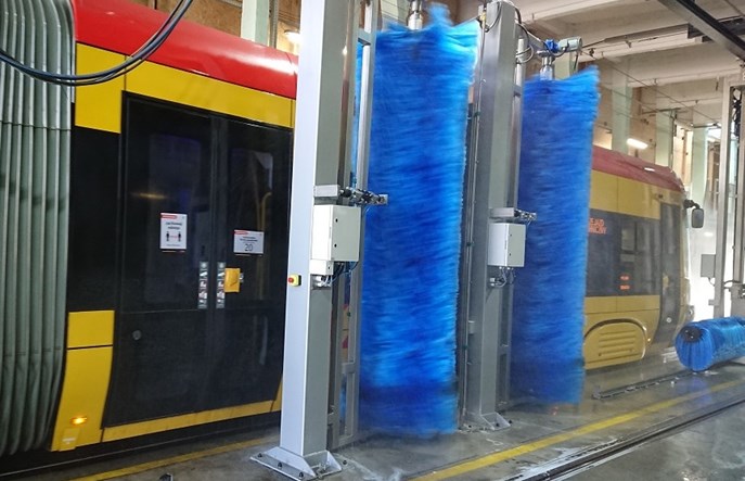 Nowoczesne rozwiązania myjniowe dla taboru tramwajowego