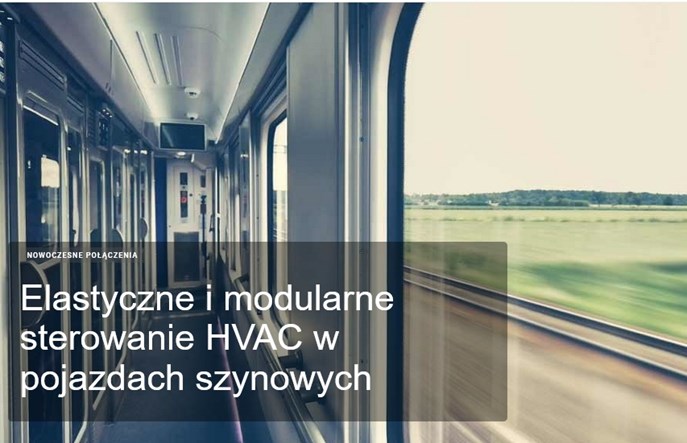 Elastyczne i modularne sterowanie HVAC w pojazdach szynowych
