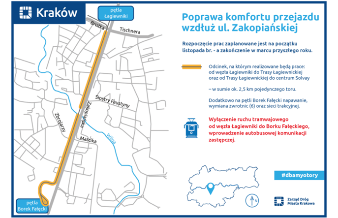 Remont torowiska do Borku Fałęckiego od listopada