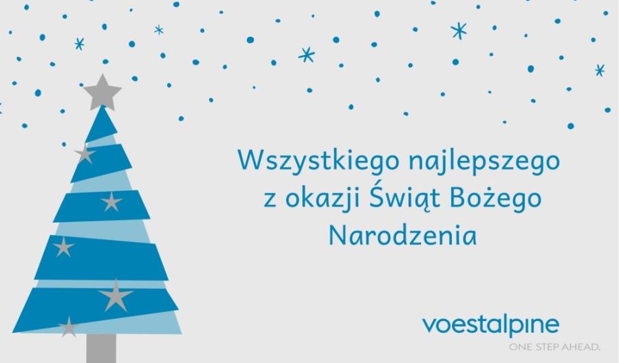 Życzenia świąteczno-noworoczne od grupy voestalpine w Polsce Życzenia świąteczno-noworoczne od grupy voestalpine w Polsce