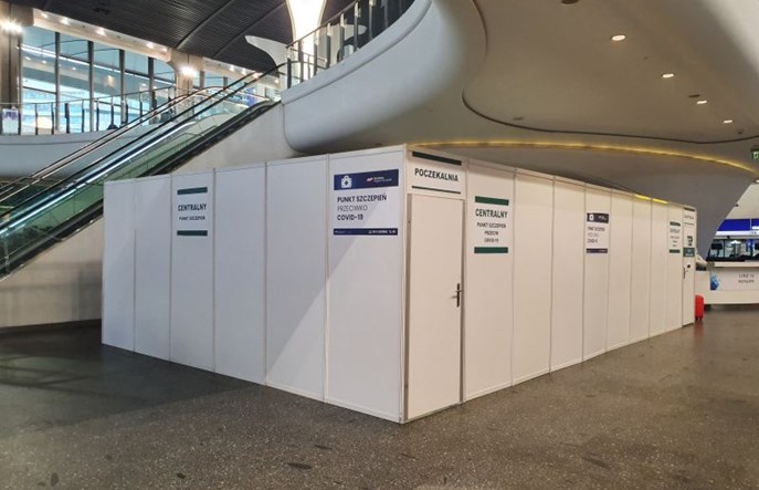 Można zaszczepić się na Dworcu Centralnym w Warszawie