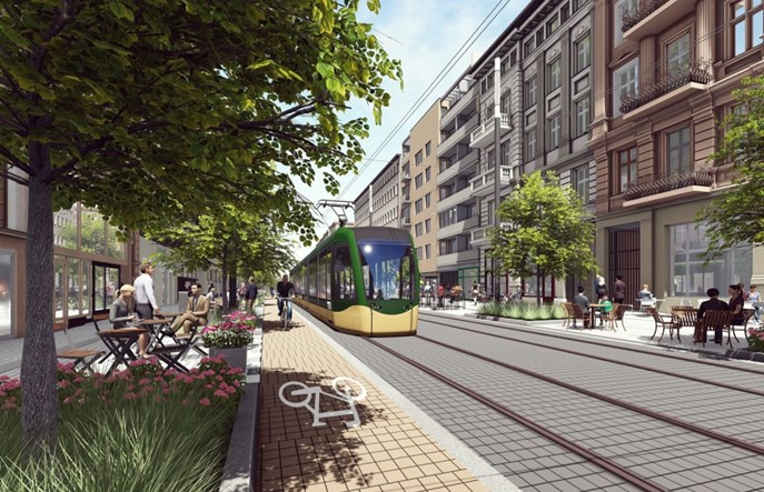 Poznań blisko budowy Tramwaju na Ratajczaka