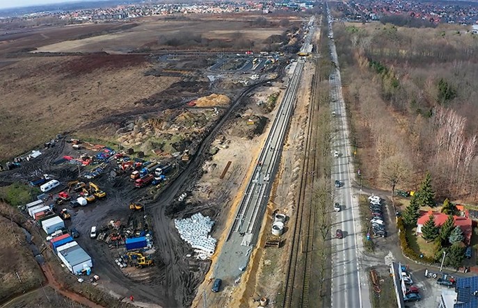 Wrocław. Oś Zachodnia i torowisko na Kosmonautów nabiera kształtów